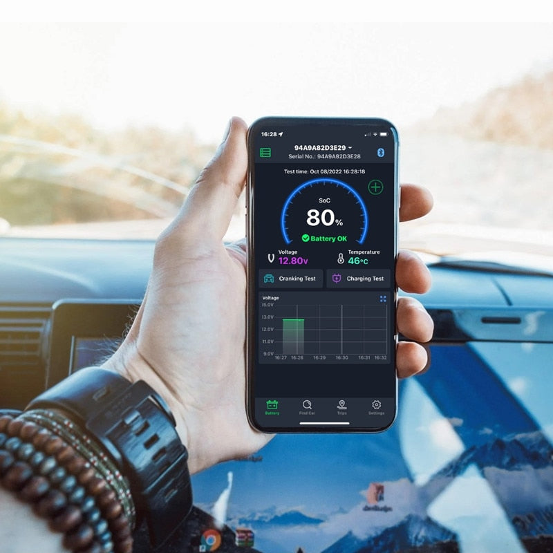 Blåtandsstyrd batteriövervakning